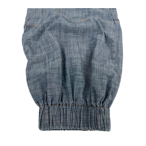 SEMICOUTURE PANTALONE IN CHAMBRAY S4SY14 BRUNA MADE IN ITALY