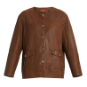 MARINA SPORT by Marina Rinaldi women's leather jacket 2418441016600 BUCKLE