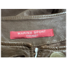 MARINA SPORT by Marina Rinaldi women's leather jacket 2418441016600 BUCKLE