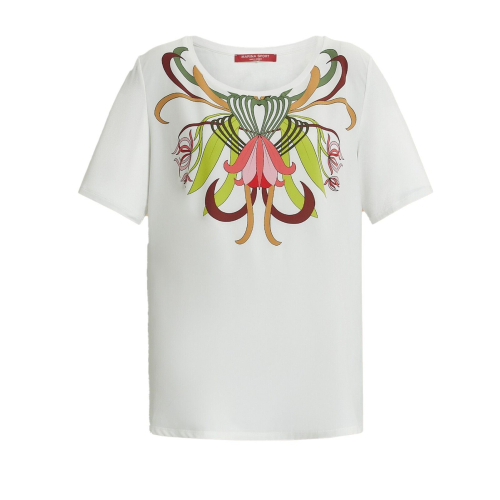 MARINA SPORT by Marina Rinaldi t-shirt donna bianca con stampa 2418971096600 SAGITTA
