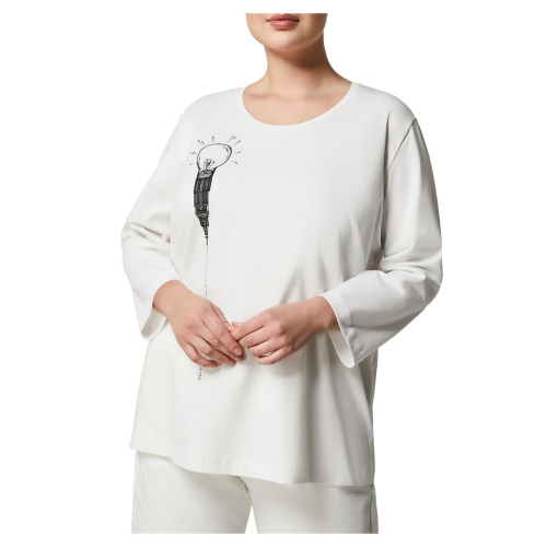 PERSONA by Marina Rinaldi women's t-shirt with print 2413971051600 NILO