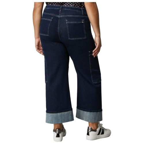 PERSONA by Marina Rinaldi jeans donna blu scuro crop 2413181051600 KAKI