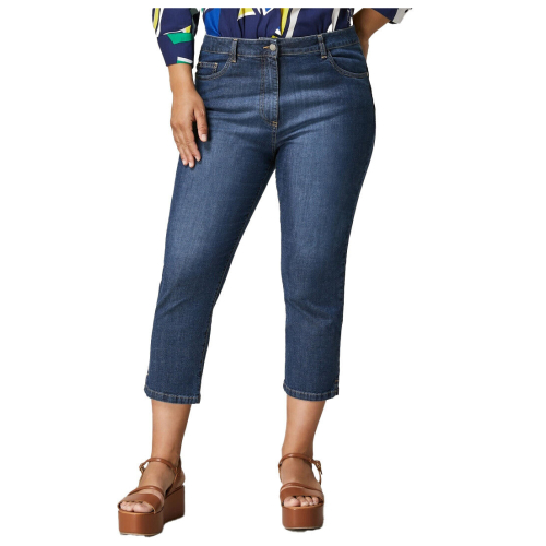 PERSONA by Marina Rinaldi women's light ankle jeans 2413181052600 TENDA 98% cotton 2% elastane