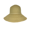 LA FEE MARABOUTEE cappello donna intrecciato beige/verde VITEL