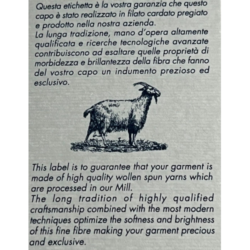 MIVANIA maglia uomo collo alto 2 fili 30562 DOLCEVITA 100% cashmere MADE IN ITALY
