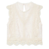 NEKANE Romantic top with lace details in tone NI.GUIPUR