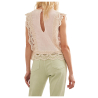 NEKANE Romantic top with lace details in tone NI.GUIPUR