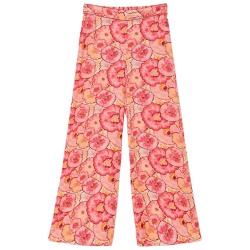 NEKANE Pantaloni donna palazzo fuxia con stampa floreale GF.YANRA