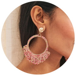 NEKANE Fuchsia hoop...