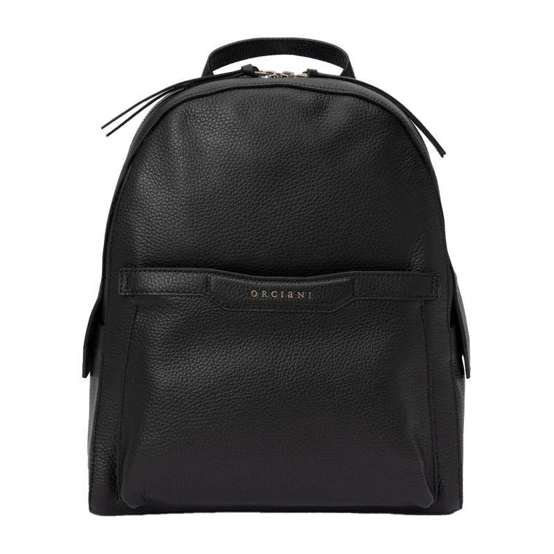 ORCIANI POSH Sense backpack in black leather B02149 MADE IN ITALY