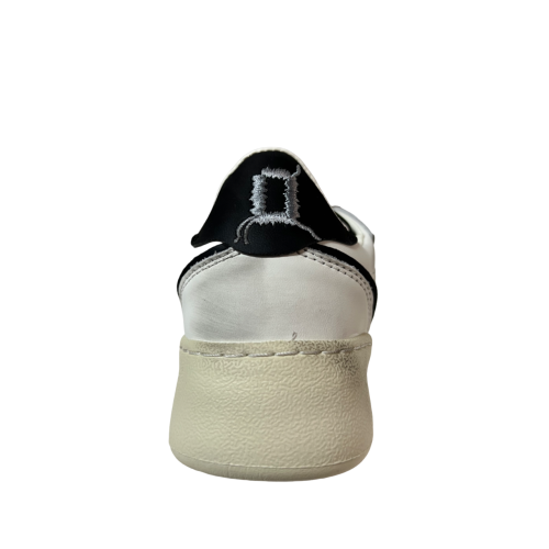 MONOWAY white/black women's sneakers BANGO 100% leather