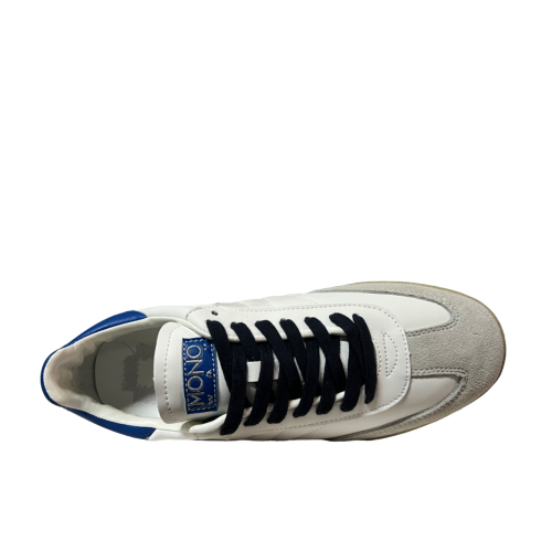 MONOWAY sneakers uomo bianco/blu/grigio JIHA 100% pelle