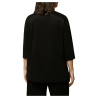 MARINA RINALDI linea VOYAGE RELAX t-shirt donna nera viscosa armaturata 8971054306002 EGOISTA