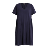 PERSONA by Marina Rinaldi women's blue flared cotton dress 3621014606008 MARRUCA