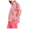 MOLLY BRACKEN women's shirt with pink floral pattern ZR111BCE 100% cotton