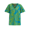 MARINA SPORT by Marina Rinaldi blusa stampa turchese/verde 2418111057600 MACRO 100% cotone