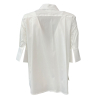 LIVIANA CONTI white half-sleeved flared shirt L4SK40 MADE IN ITALY