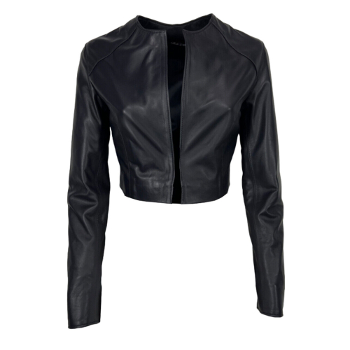 SOMETHING SPECIAL COLLECTION short leather jacket BOLERO 100% leather MADE IN ITALY