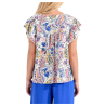 MOLLY BRACKEN blouse multicolor white pattern T1758ACE