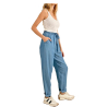 MOLLY BRACKEN women's light blue lyocell trousers Z463CE 100% lyocell