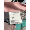 FABIO TOMA black/pink/aqua patterned stretch silk shirt REGULAR DES Z135 MADE IN ITALY