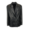 SOMETHING SPECIAL COLLECTION women's black leather over jacket OVER JACKET MADE IN ITALY