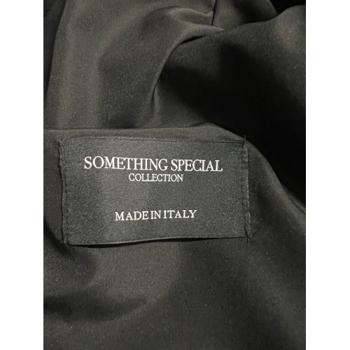 SOMETHING SPECIAL COLLECTION women's black leather over jacket OVER JACKET MADE IN ITALY