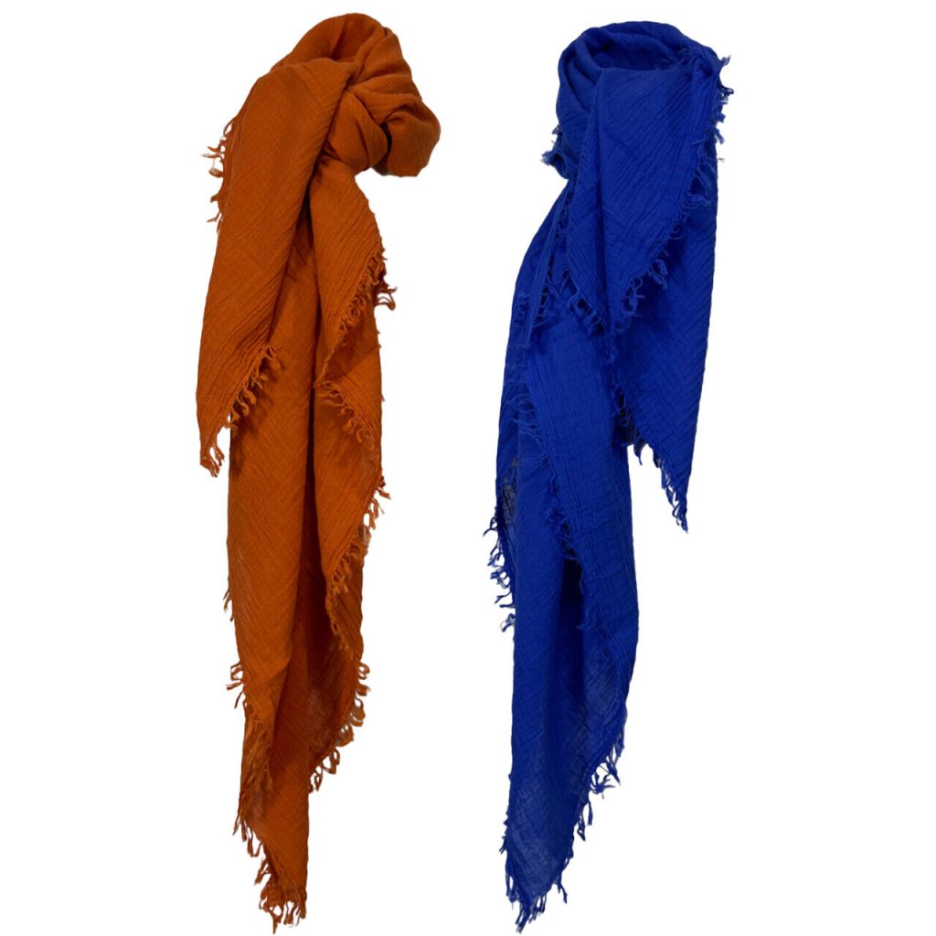 LA FEE MARABOUTEE foulard donna 130x130 cm VIVACE 100% cotone MADE IN INDIA