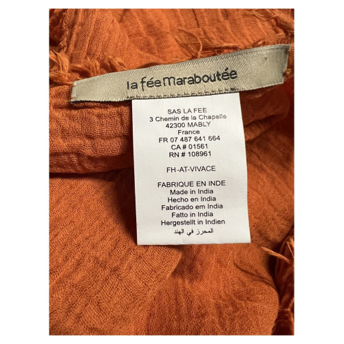 LA FEE MARABOUTEE foulard donna 130x130 cm VIVACE 100% cotone MADE IN INDIA