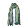 LA FEE MARABOUTEE women's scarf with multicolor striped pattern VOLE MADE IN INDIA