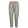 MOLO ELEVEN men's ecru/blue striped trousers CHELSEA 56455 cotton and linen