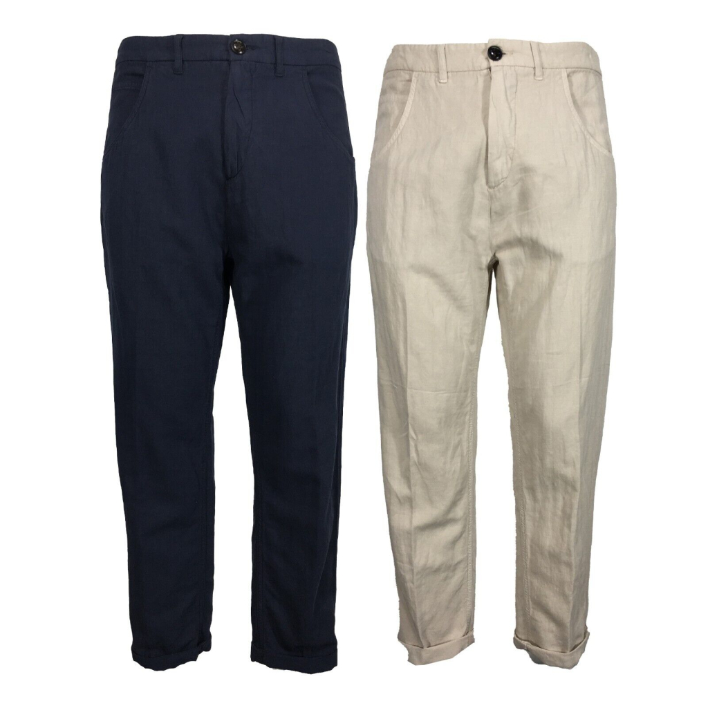 MOLO ELEVEN men's trousers in herringbone fabric in the same color BLOOM 56435