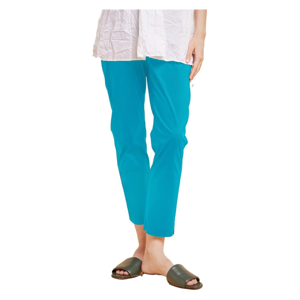 LIVIANA CONTI Stretch poplin leggings water color CNTK37 LIV MADE IN ITALY
