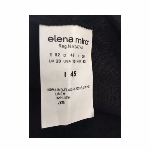 ELENA MIRO black women dress with buttons 100% linen