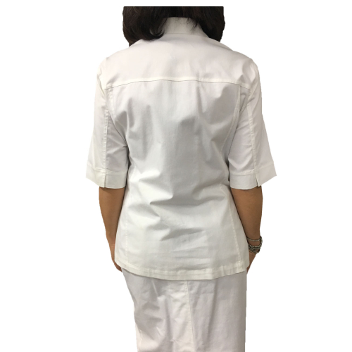 ELENA MIRO white half sleeve jacket  96% cotton 4% elastane