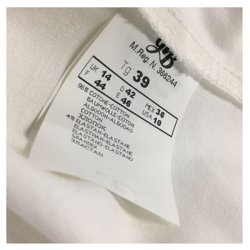 ELENA MIRO white half sleeve jacket  96% cotton 4% elastane