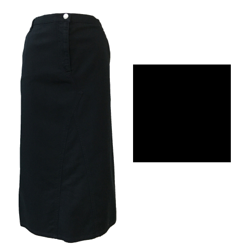 ELENA MIRO woman cotton skirt with zip and elasticated back waist