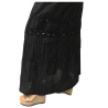 ELENA MIRO gonna donna lunga nera con specchietti 100% cotone