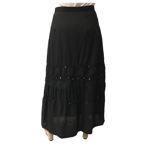 ELENA MIRO black long skirt 100% cotton