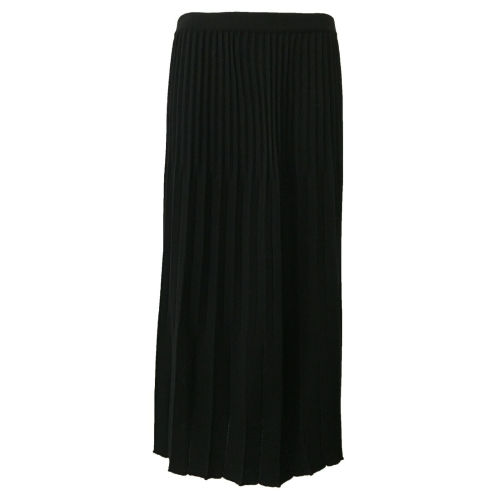 ELENA MIRO women's pleated knit skirt with elastic waistband covered