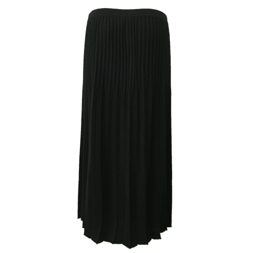 ELENA MIRO women's pleated knit skirt with elastic waistband covered
