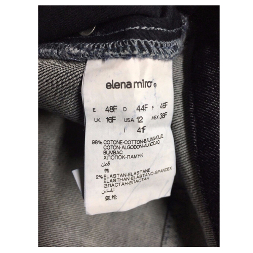 ELENA MIRO jeans donna blu scuro 98% cotone 2% elastan