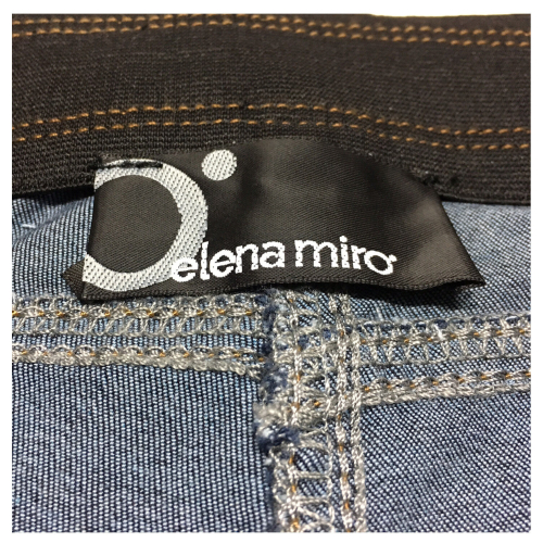 ELENA MIRO' jeans donna con elastico blu scuro
