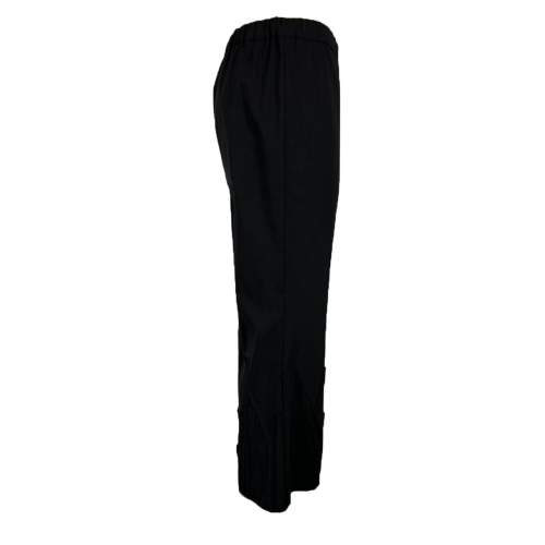 TADASHI pantalone donna tessuto tecnico nero P245109 MADE IN ITALY