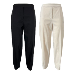 TADASHI pantalone donna tessuto tecnico a ovetto P245137 MADE IN ITALY