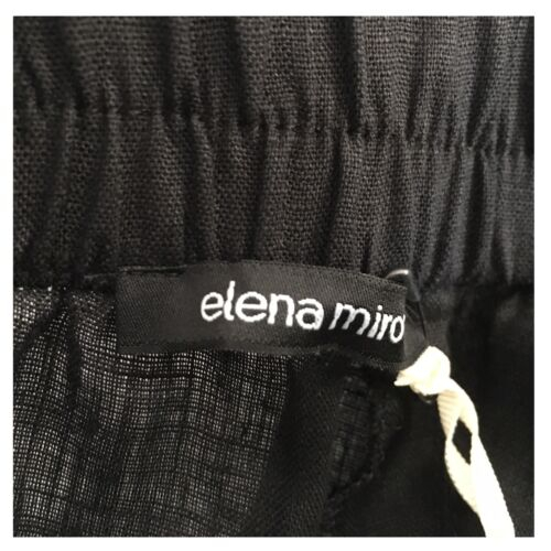 ELENA MIRO' black woman trouser with elastic back