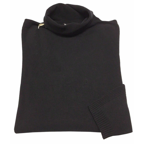 ELENA MIRO' women's black sweater 57% Nylon 43% Viscose