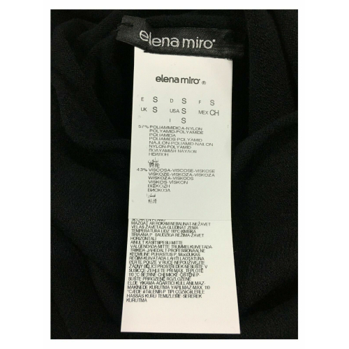ELENA MIRO' women's black sweater 57% Nylon 43% Viscose