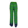 WU'SIDE women's green/purple/black patterned palazzo trousers 23760 MADE IN ITALY