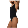 YSABEL MORA women's one-piece swimsuit in black matching striped fabric